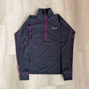 Rab Black and Pink Long Sleeve Pullover size 10